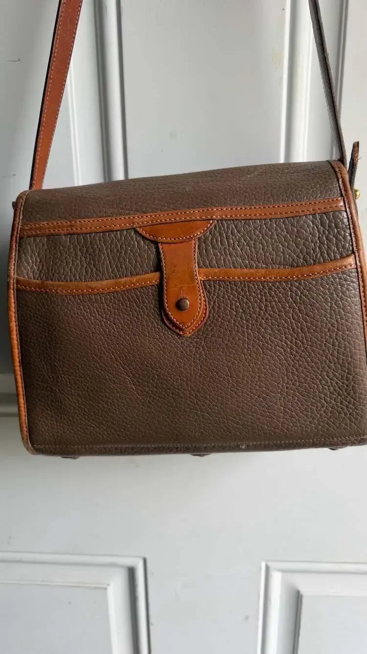 Vintage Dooney & Bourke All-Weather Leather Essex Crossbody Bag